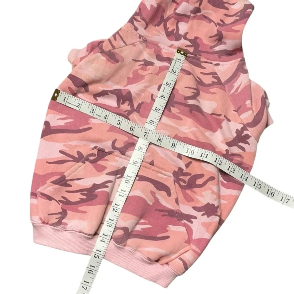 Pink Camo Dog Hoodie Sweatshirt